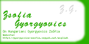 zsofia gyorgyovics business card