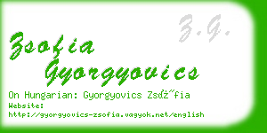 zsofia gyorgyovics business card